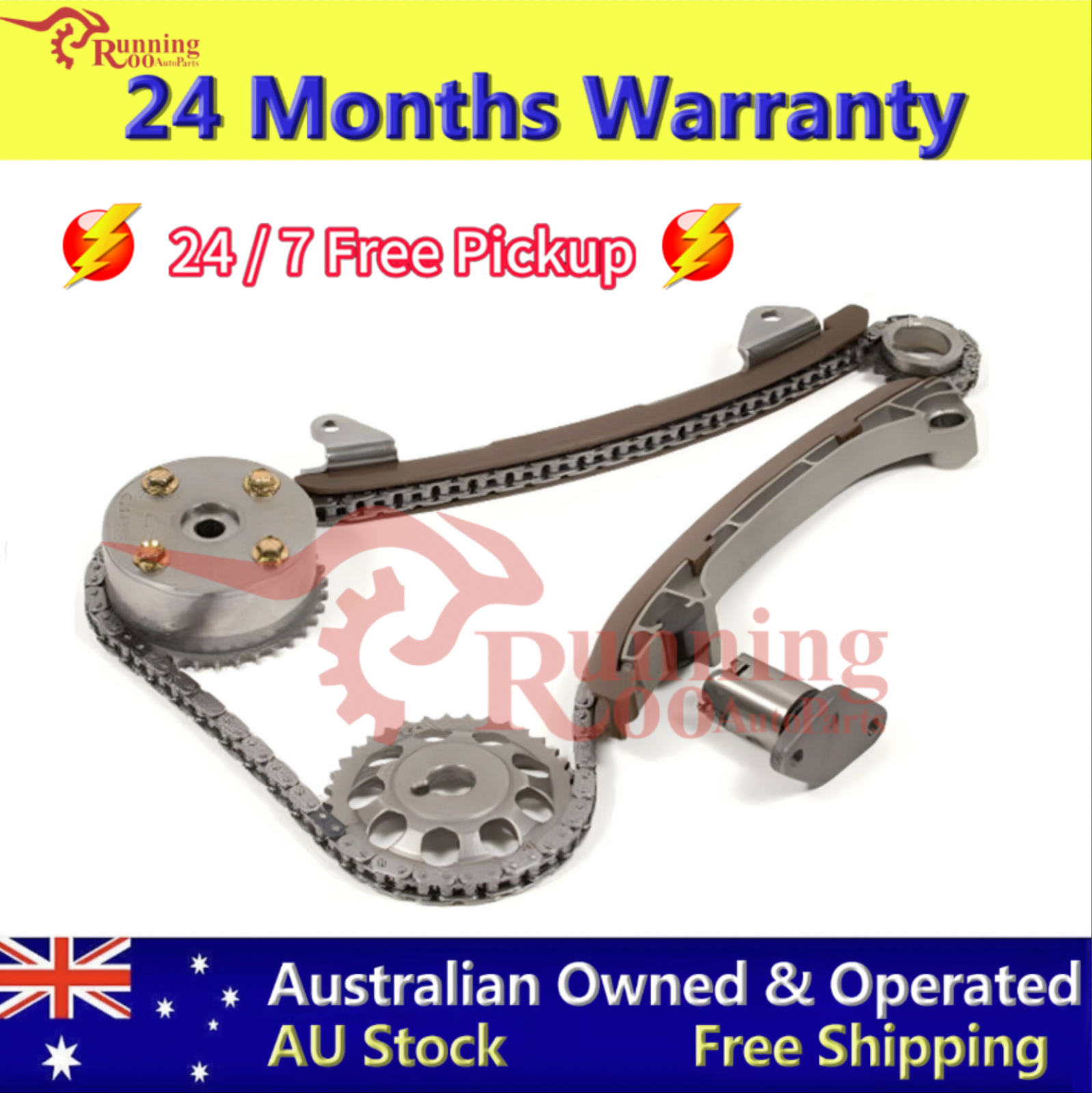 Timing Chain Kit + VVT Gear Fits Celica Corolla 2ZZ-GE 1.8L VVTL-i 2000–2006