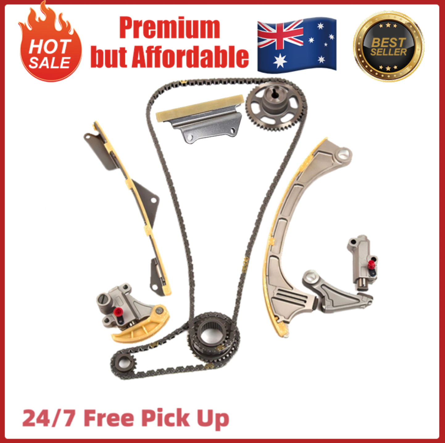 Timing Chain Kit FIT HONDA Accord CR-V Acura ILX TSX 2.4 DOHC K24W3 K24W7 K24W9
