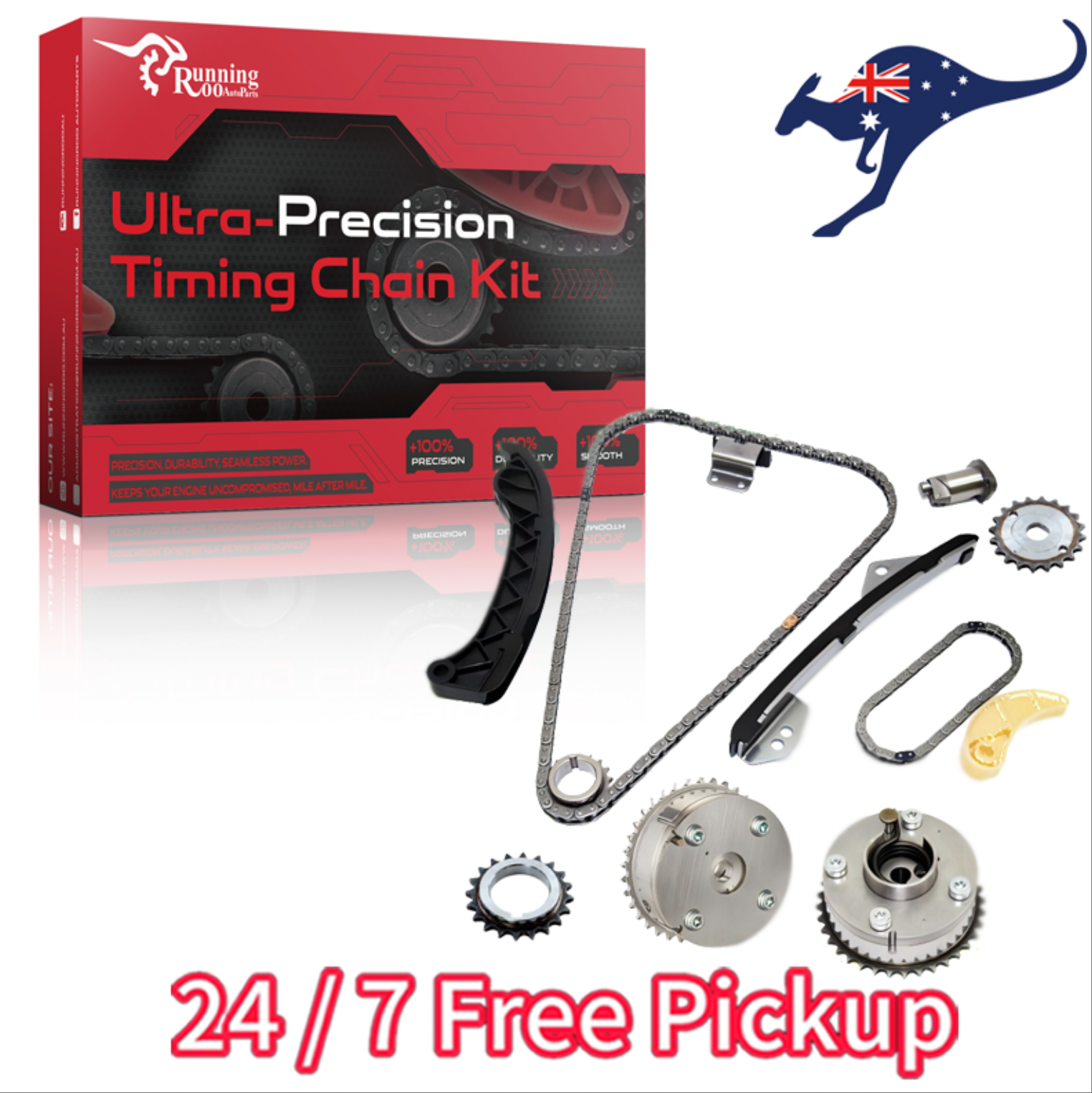 Timing Chain Kit+2 VVT Gears For TOYOTA 1ZR 2ZR 3ZR 1.6 1.8L Prius Corolla LEXUS