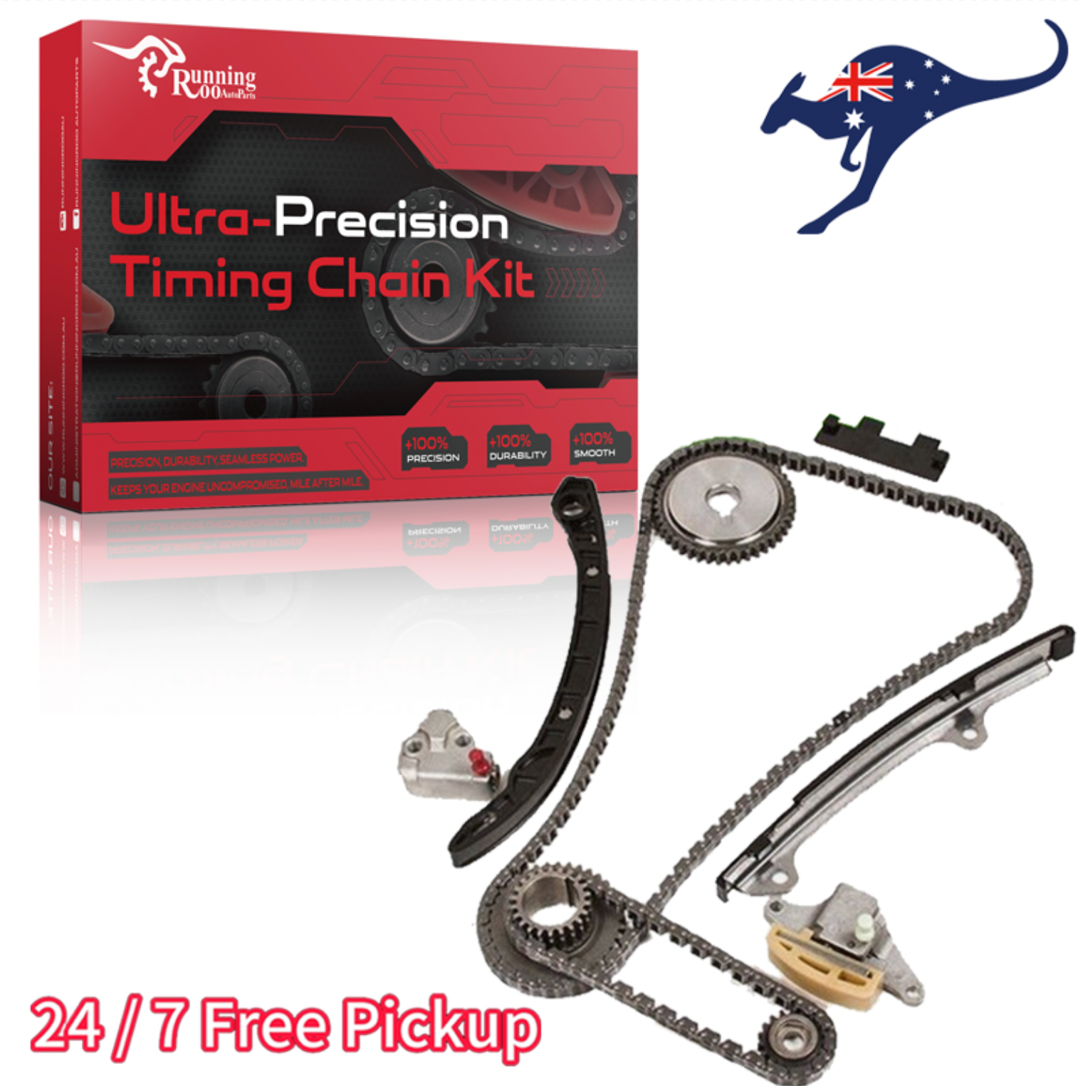 Timing Chain Kit Fit Nissan X-Trail T31 2.5L L4 DOHC QR25DE w/Gears