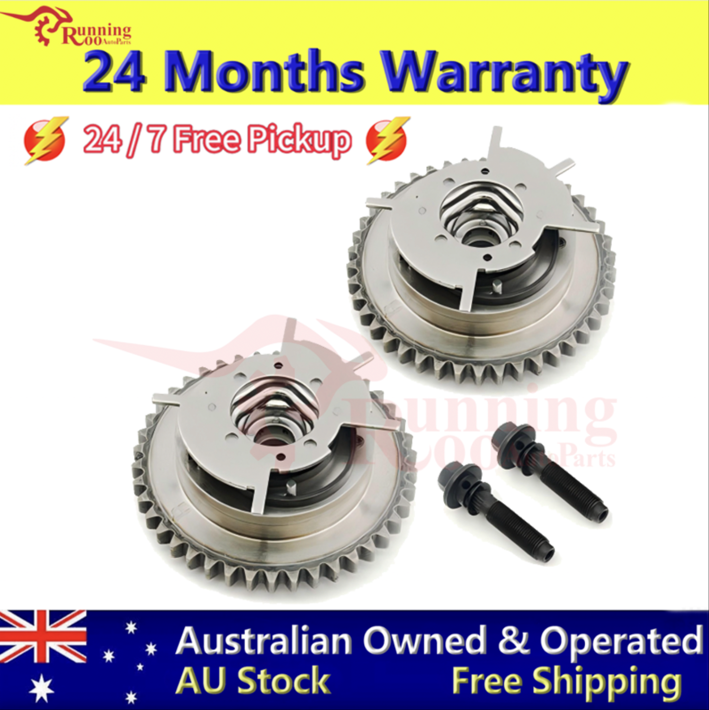2 PCS CAMSHAFT PHASERS FOR FORD FAIRMONT FALCON BA BF BARRA 220 230 5.4L V8