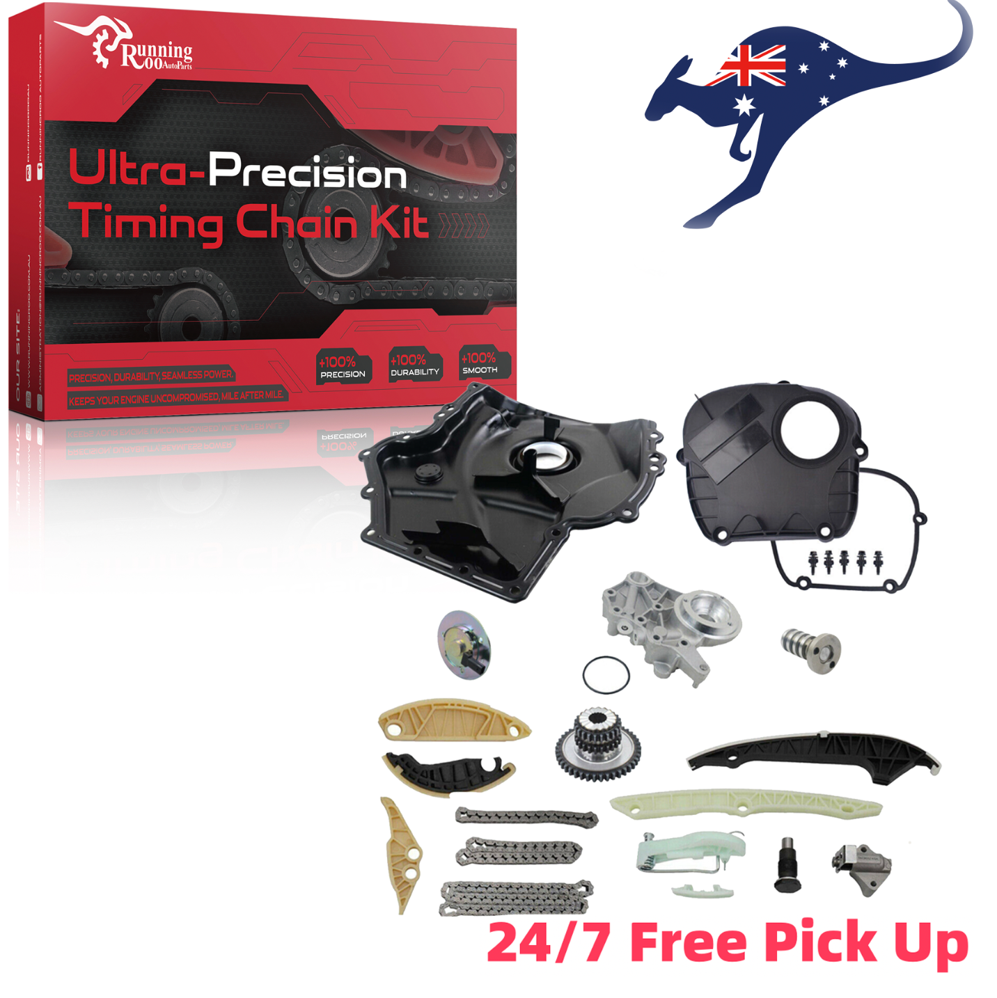 Fits Audi VW EA888 Gen2 2.0L GTI Jetta A4 Timing Chain Cover Solenoid Kit