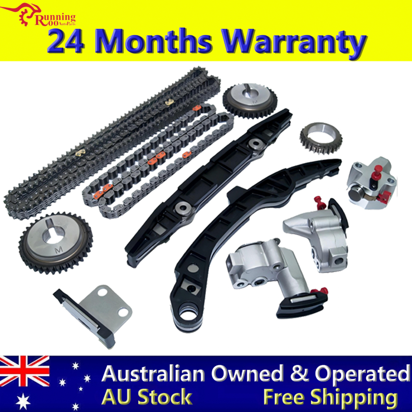 3.7L VQ37VHR Timing Chain Kit Fits Nissan 370Z Infiniti G37 Q50 QX70 08–14