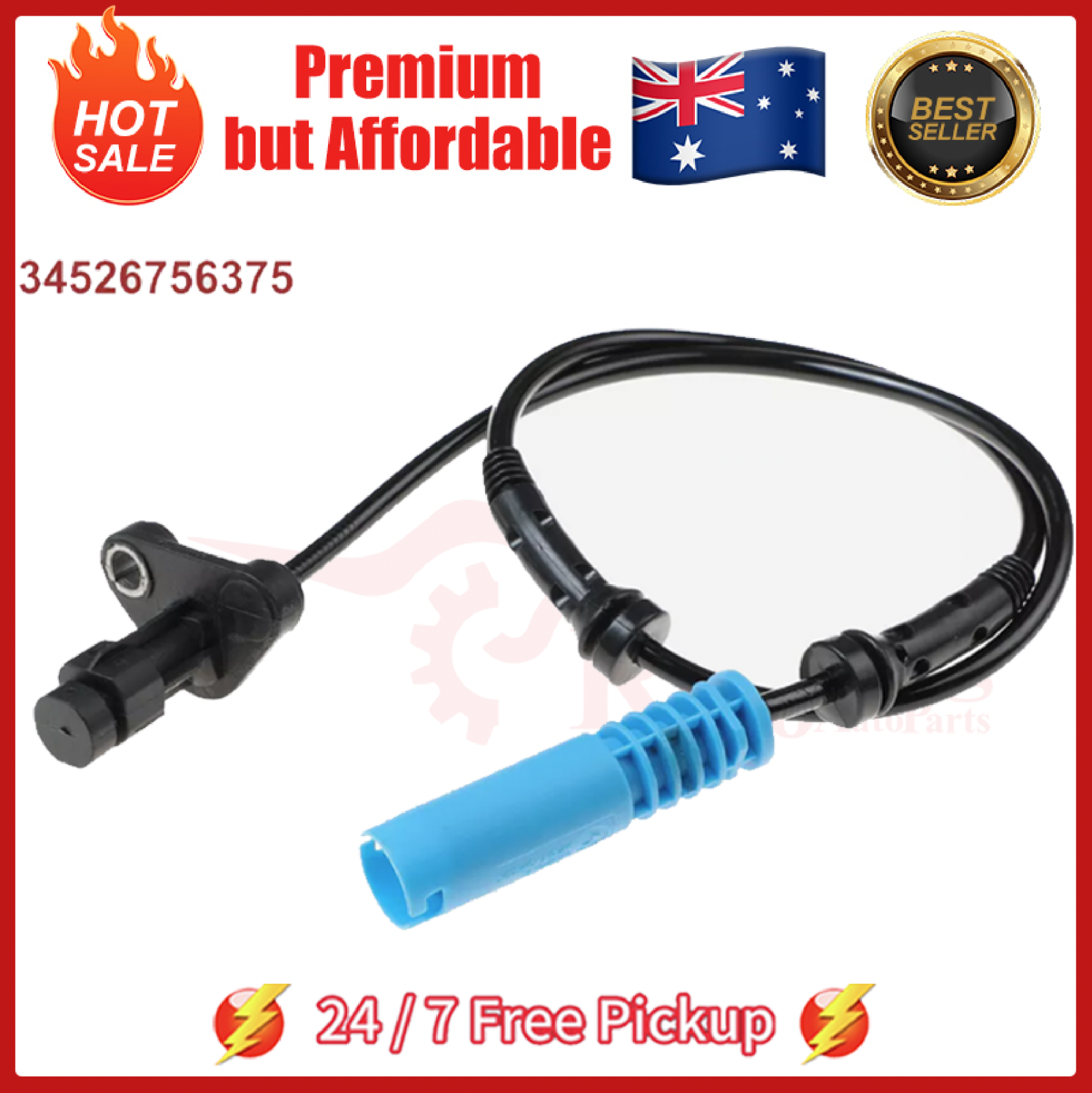 Fit BMW E39 520i 523i 525i 528i 535i 540i 99-04 ABS Sensor Front Right/Left