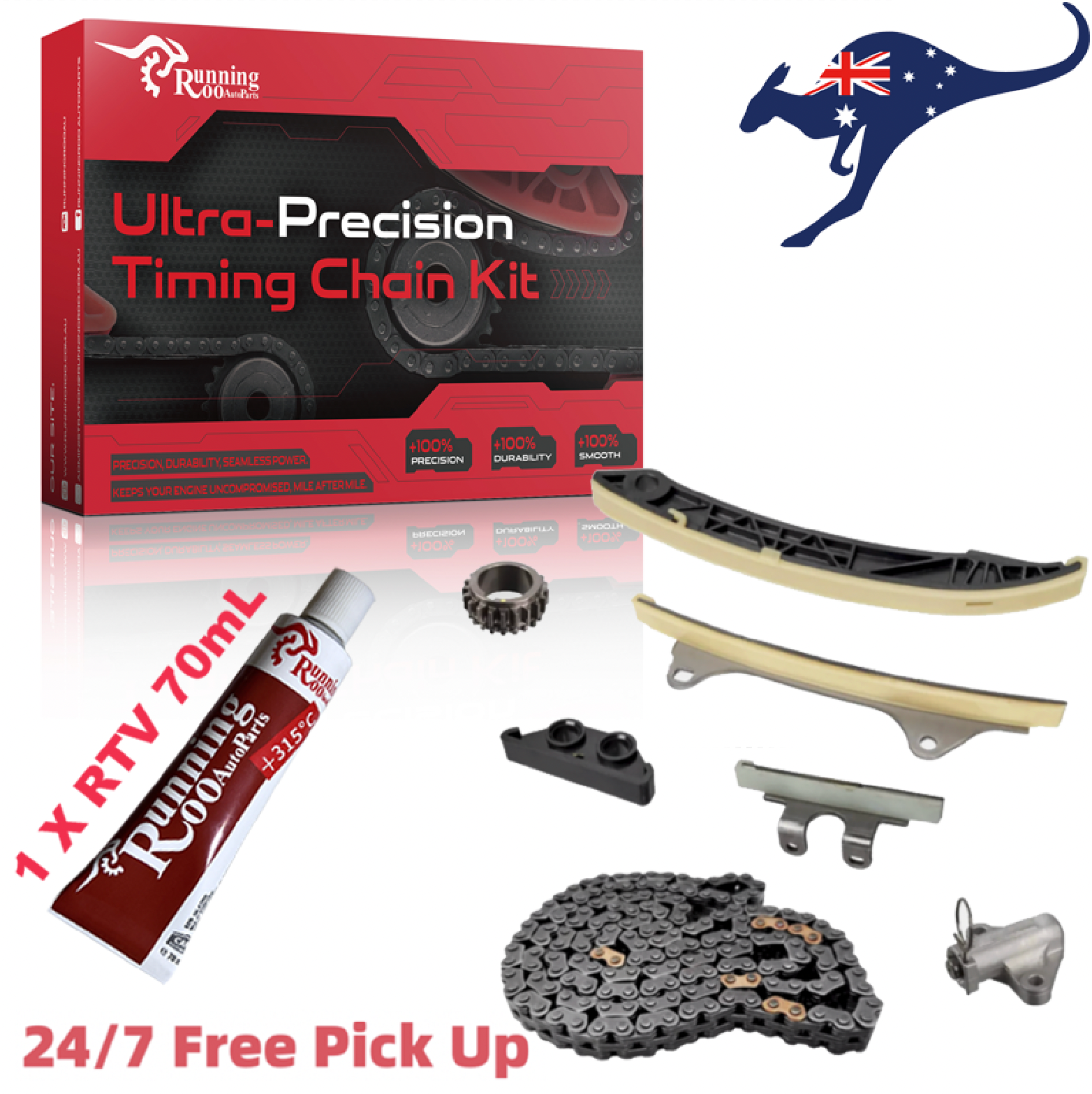 Hyundai Kia i30 Elantra GT XCEED Timing Kit +75ml RunningRoo RTV 1.4L G4LD