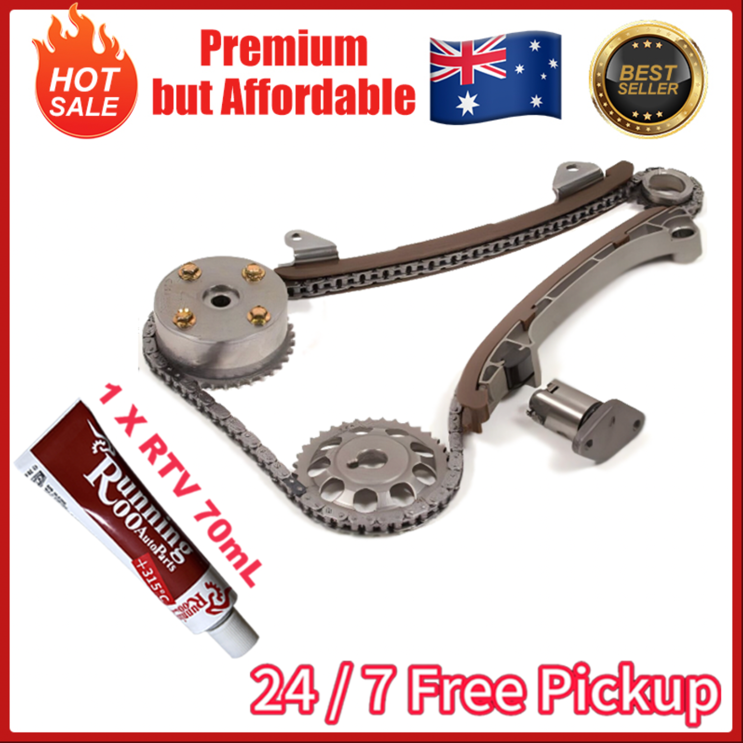 VVT Gear Timing Kit + RTV Sealant Toyota Corolla Celica Vibe 2ZZGE 1.8L