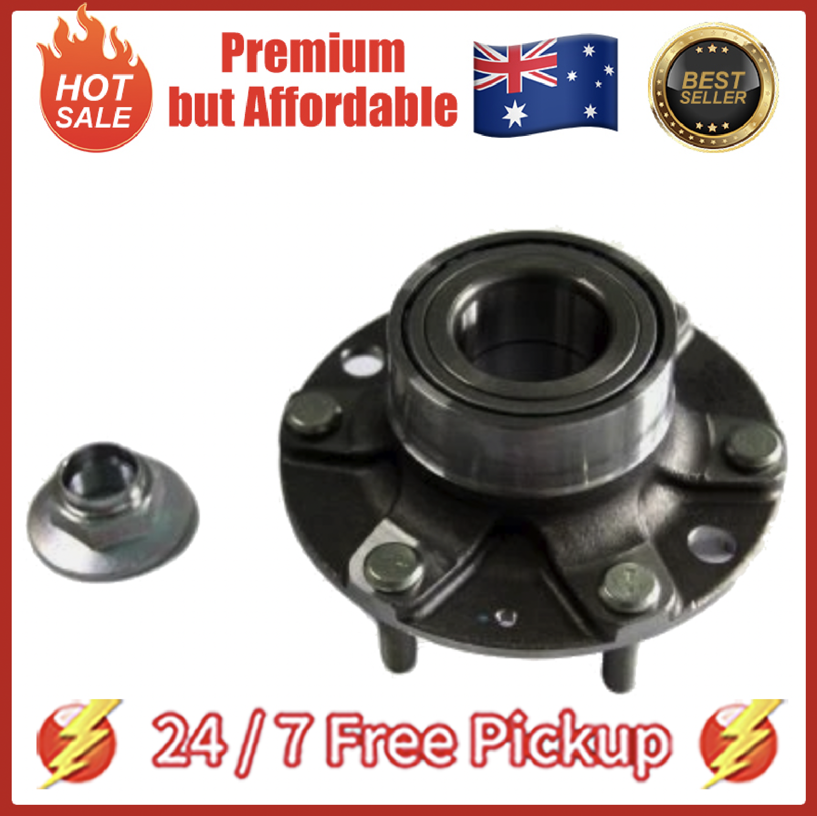 Wheel Bearing Kit fits HYUNDAI iLoad TQ 2.5D Front 2008 on D4CB NAPA Quality New