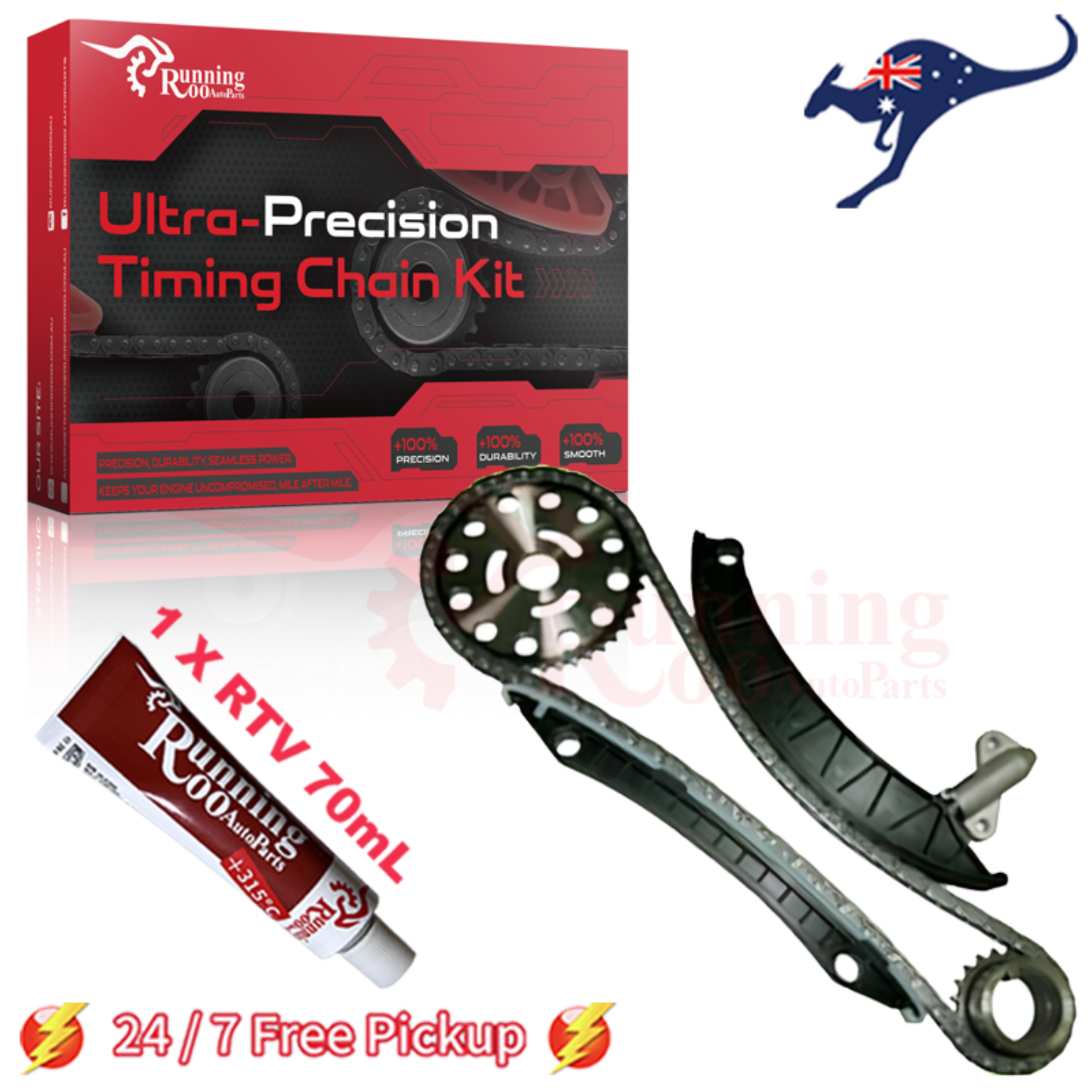 Timing Kit Fits X-TRAIL QASHQAI RENAULT TRAFIC M9R Engine + RTV