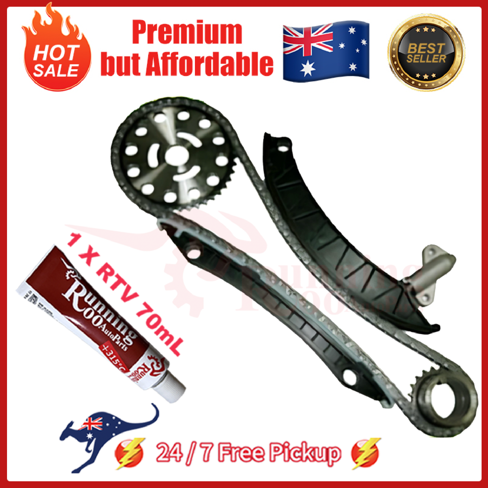 Chain Kit For QASHQAI X-TRAIL 2.0 DCI M9R TRAFIC + RTV Sealant