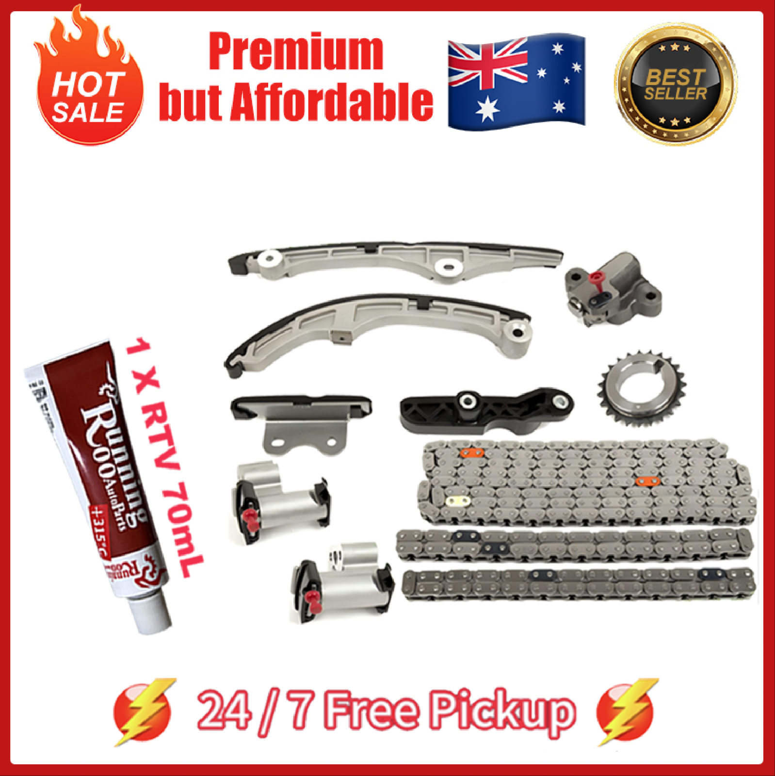 Mazda CX-9 Mazda 6 Timing Kit 3.7L V6 DOHC + RTV Silicone Sealant