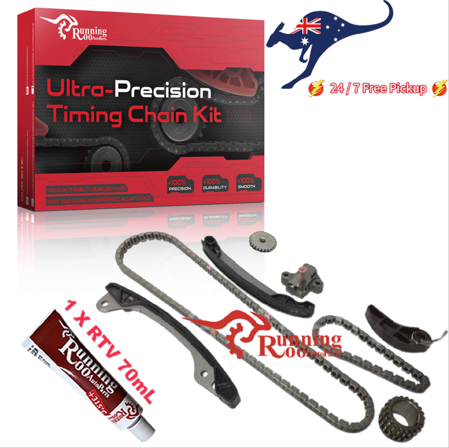 TIMING CHAIN KIT NISSAN HRA2DDT TURBO/ H5FT FOR JUKE PULSAR QASHQAI 1.2L 2013-19