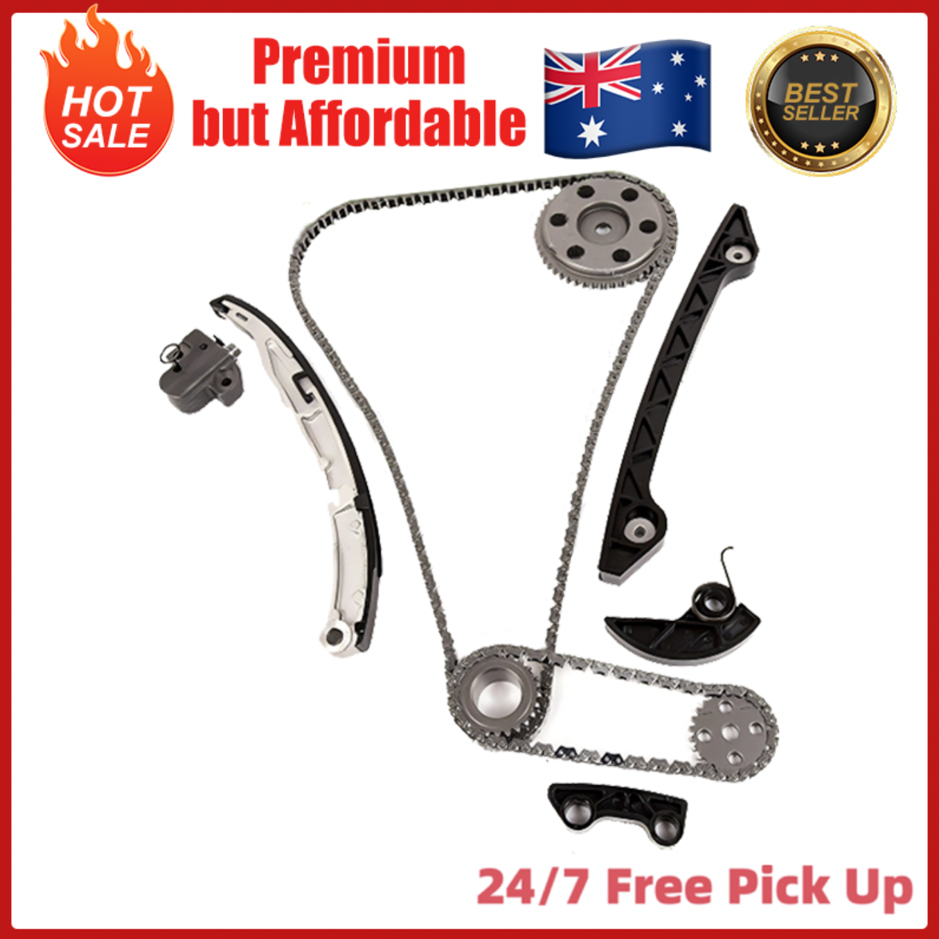 Timing Chain Kit With Gears For Mazda 3 5 6 Tribute MPV 2.3L Non Turbo 03–07