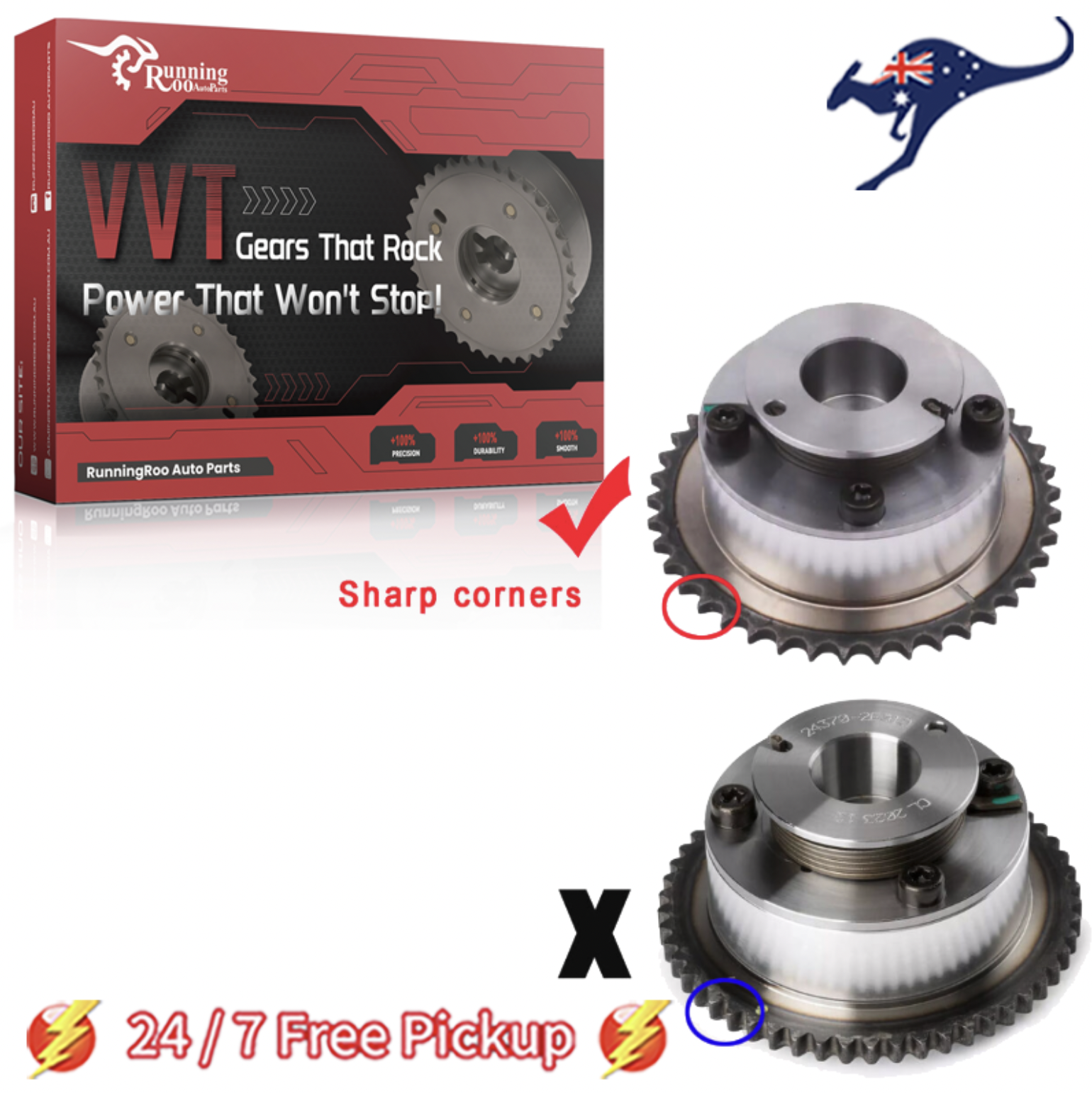 Elantra GT 18-20 Hyundai Exhaust CVVT Gear Camshaft VVT Sprocket 24370-2E650