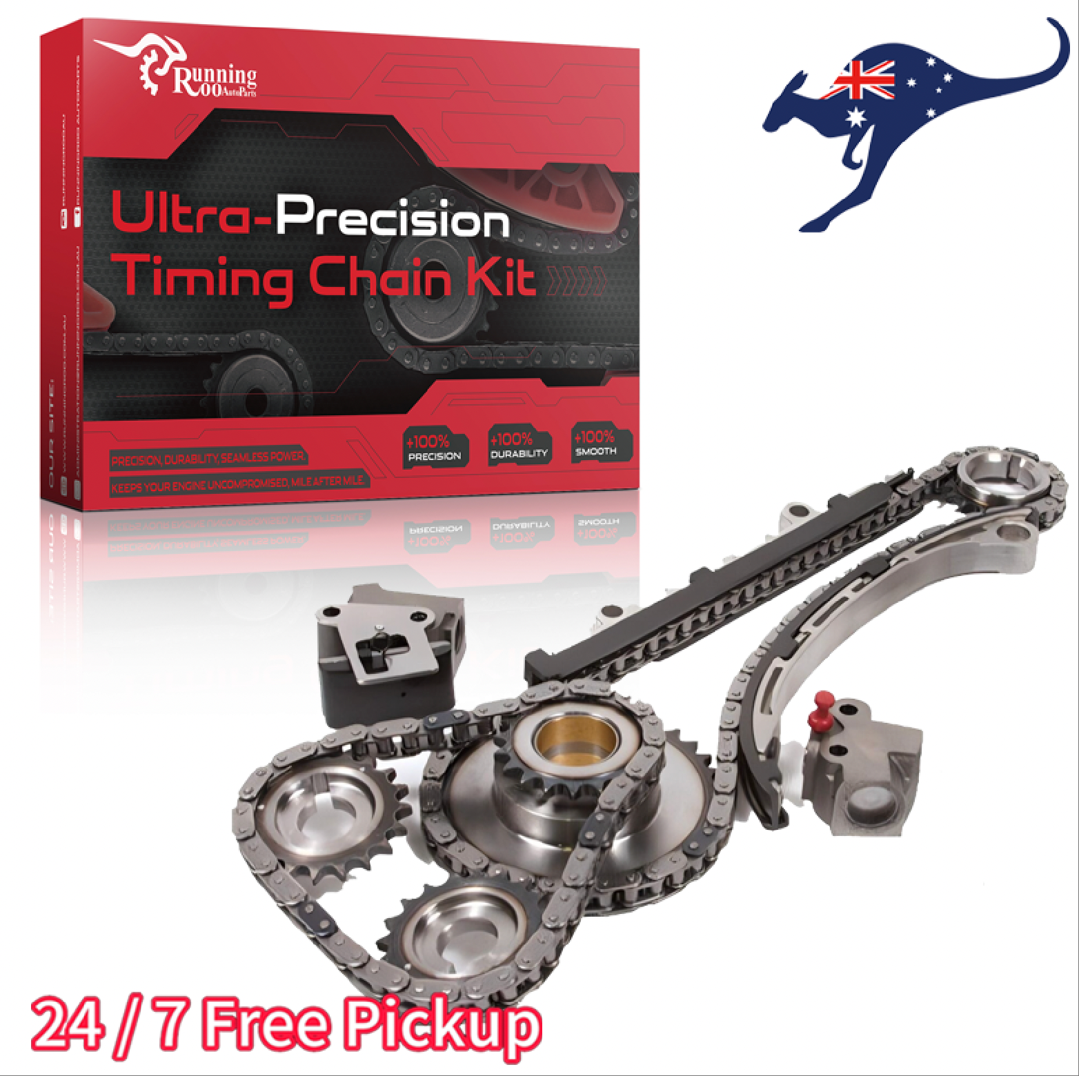 Timing Chain Kit For TRUCK 2.4L D22 DOHC Engine: KA24DE with Gears