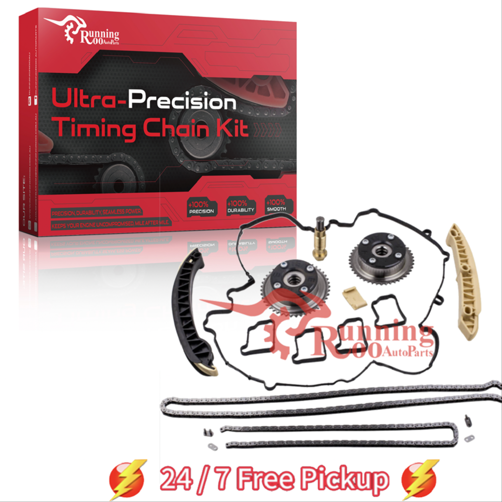 Timing Chain Kit+Camshaft Adjuster for Mercedes M271 C180 C200 E200 Kompressor