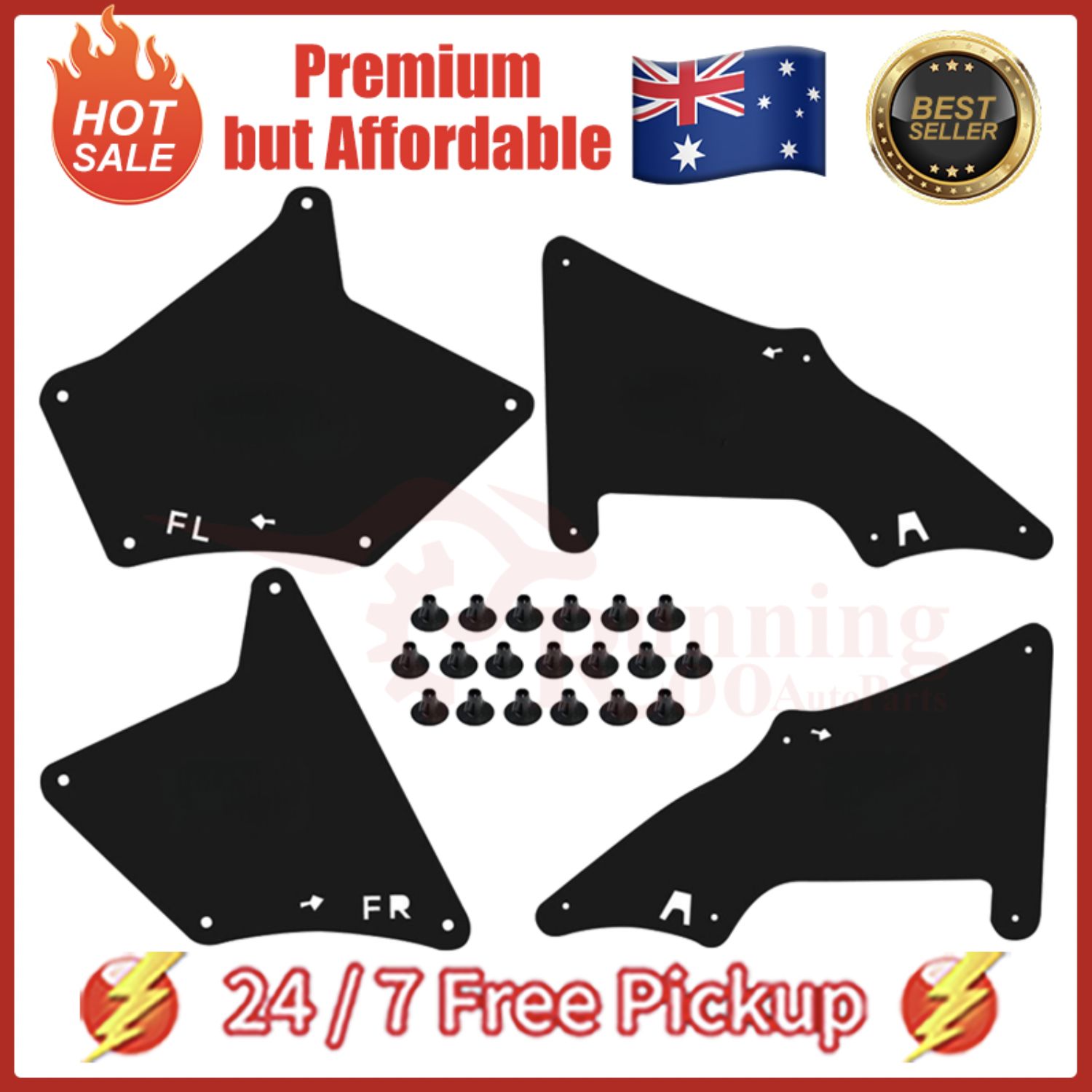 4pcs Inner Fenders Liner Guard for Toyota Landcruiser Prado 120 150 2003-2020