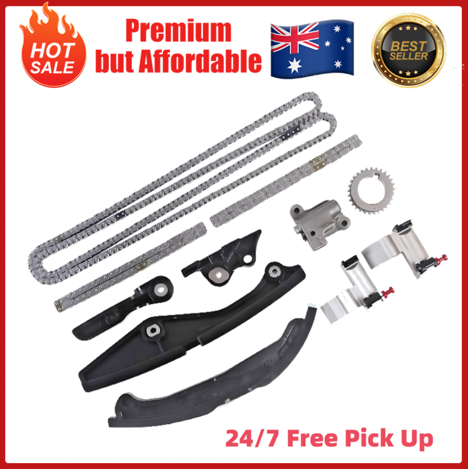 Mazda CX-9 Mazda 6 V6 3.5L 3.7L Timing Chain Kit for Ford Flex 2010–15 Engine