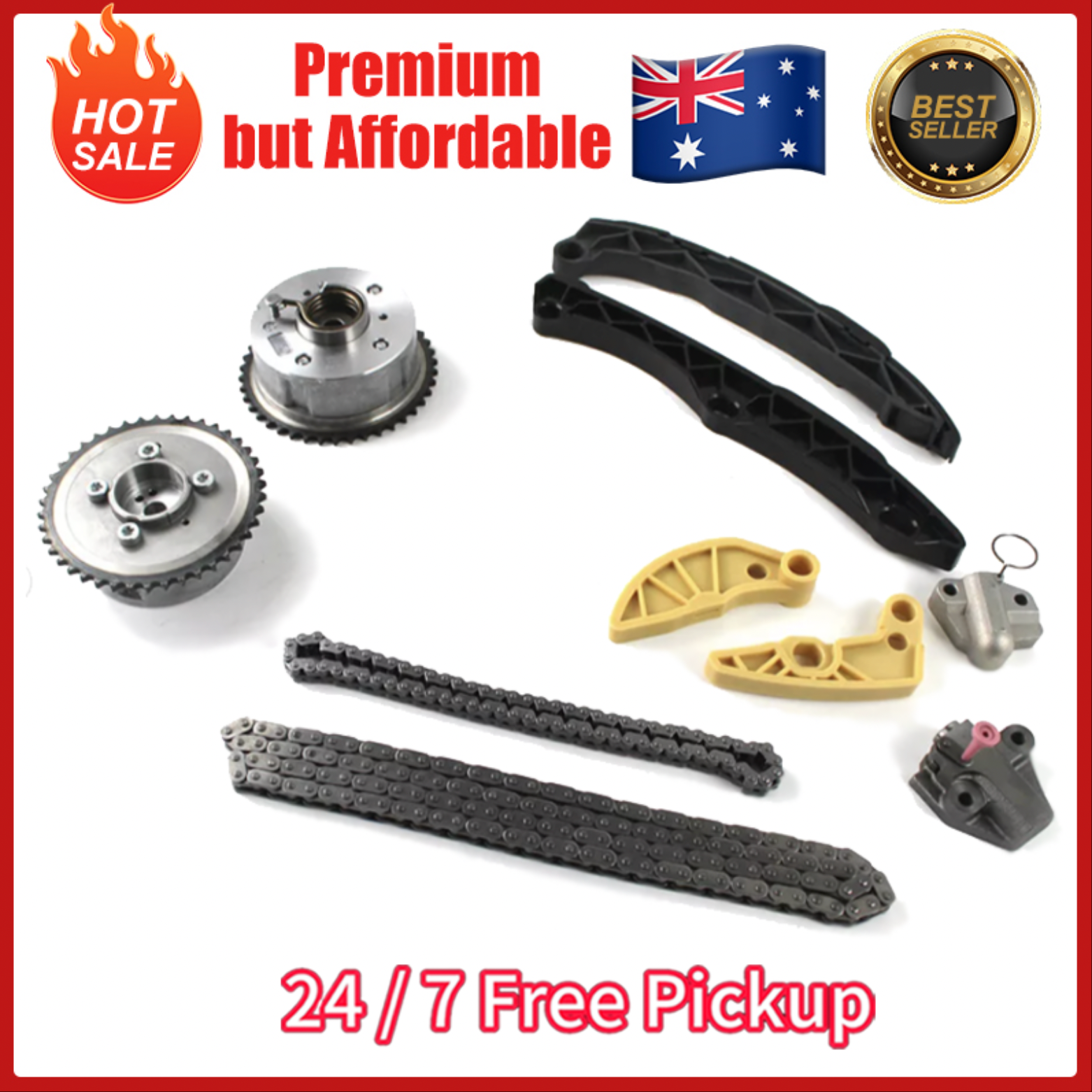 Timing Chain Kit with VVT gears suits Hyundai I45 2.4L 2010 - 2013