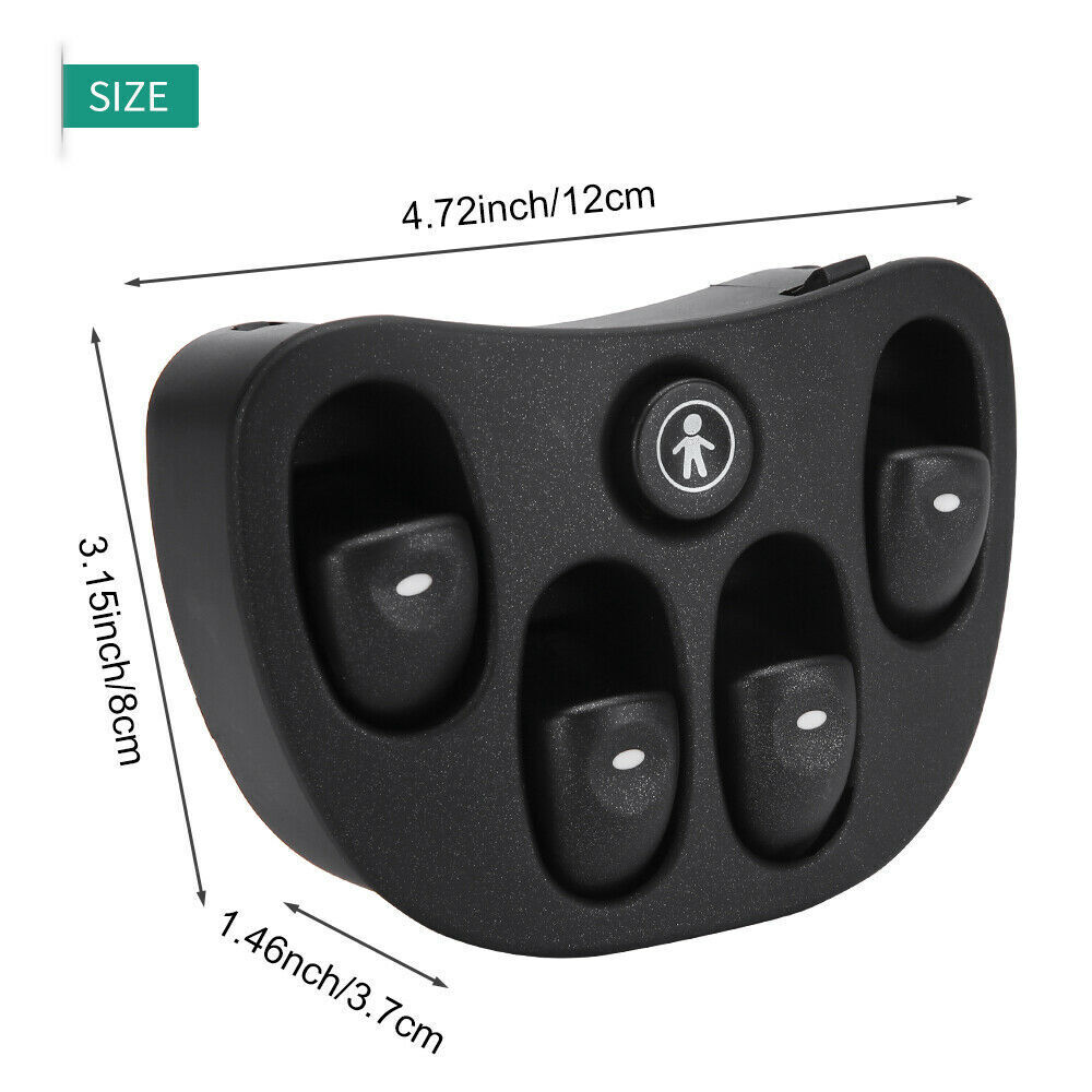 Master Main + 3 X Single Window Switches For Holden Commodore VT VX 1999-2003 AU