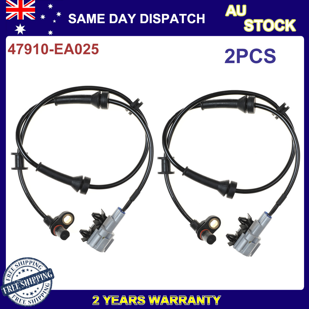 2X Front Left+Right ABS Sensor For Nissan Navara NP300 D40 Pathfinder R51 New