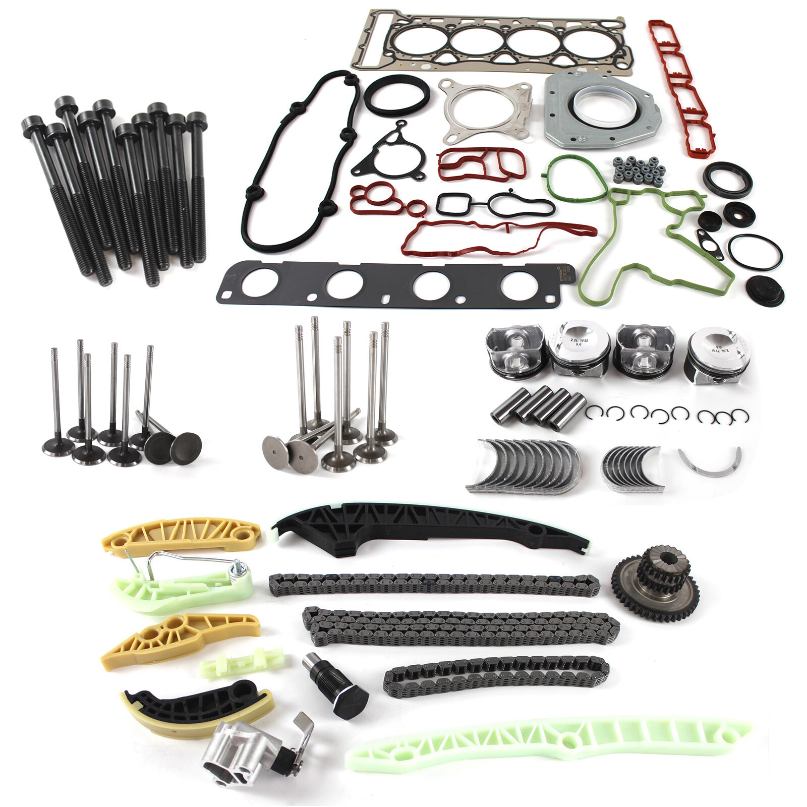 EA888 2.0T Engine Overhaul Rebuild Kit Suit VW Audi A4 A5 A6 Q5 CDN CCZ Scirocco