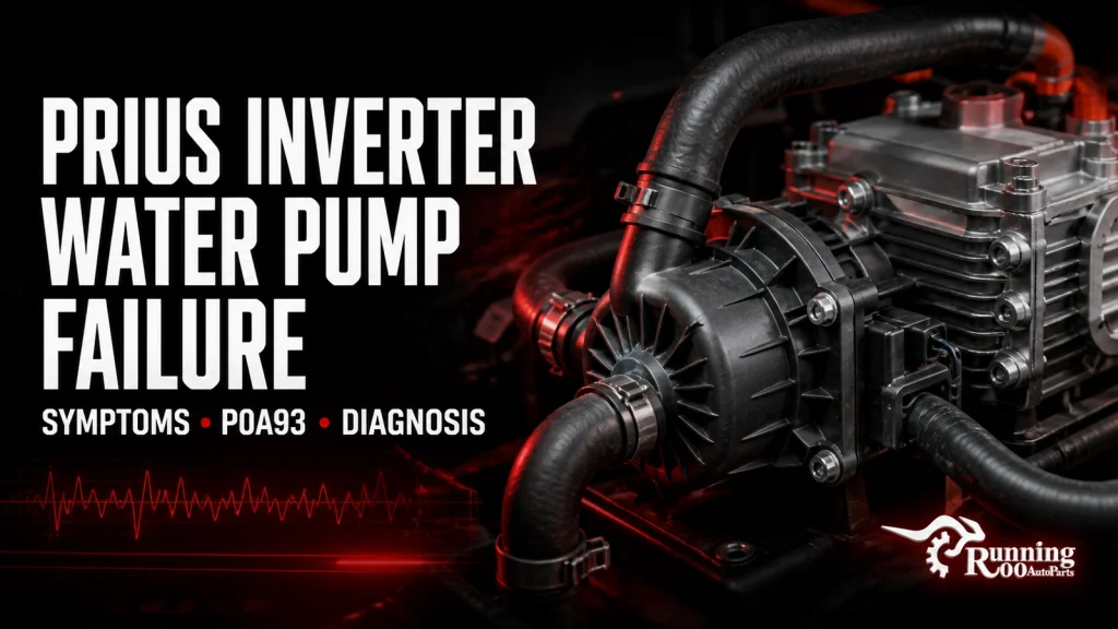 Illustrative Toyota Prius inverter water pump failure and P0A93 diagnosis guide