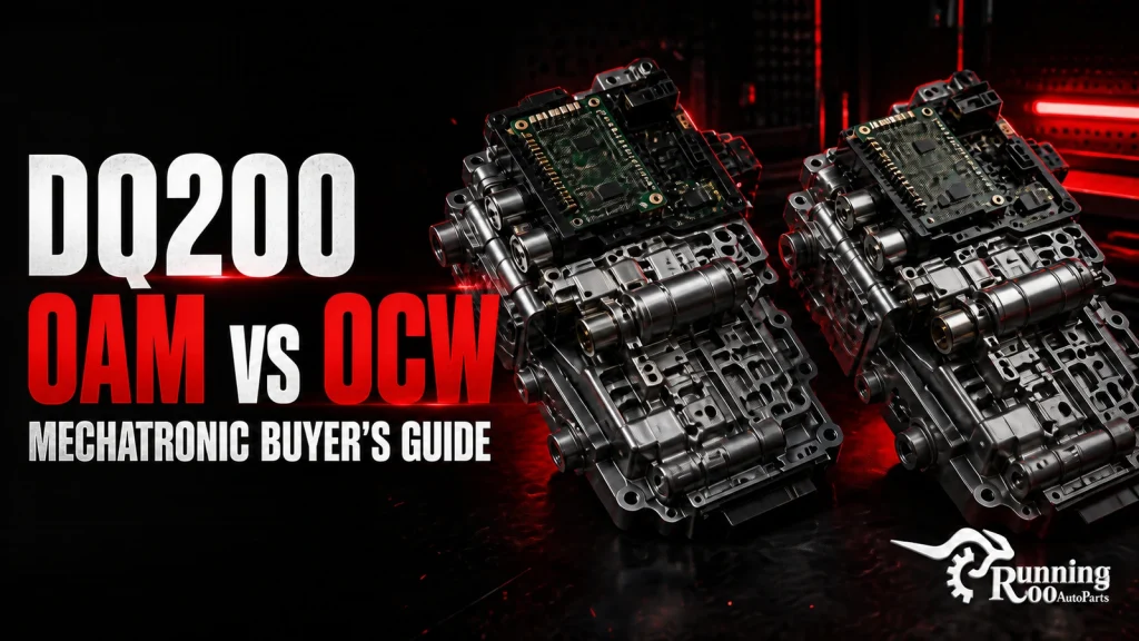 Illustrative DQ200 0AM versus 0CW mechatronic unit identification guide