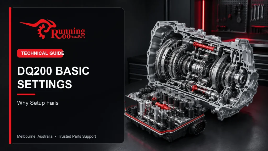 Illustrative DQ200 mechatronic basic settings technical guide cover – RunningRoo Auto Parts