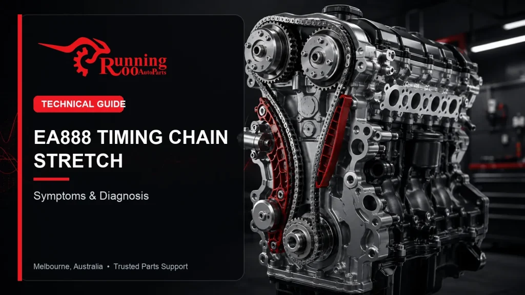 Illustrative EA888 timing chain stretch symptoms and diagnosis cover – RunningRoo Auto Parts