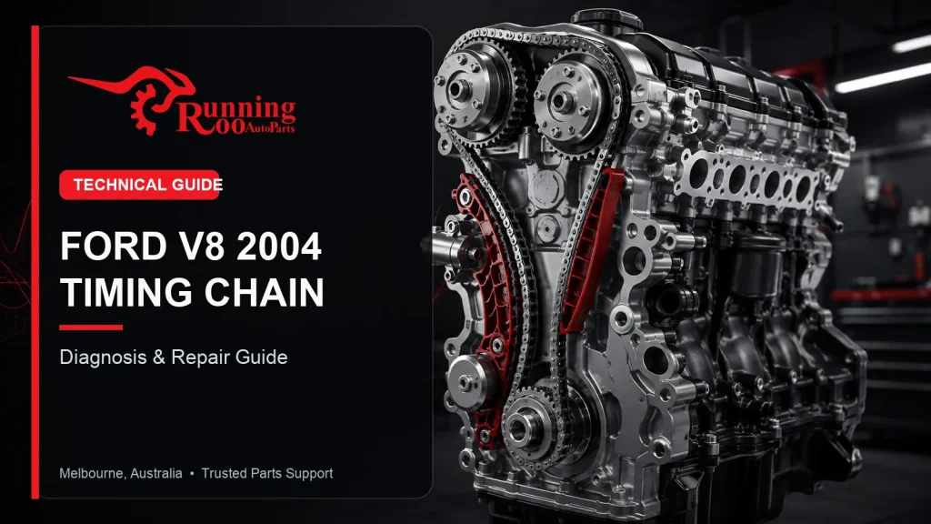 Illustrative 2004 Ford V8 timing chain issues technical guide cover – RunningRoo Auto Parts