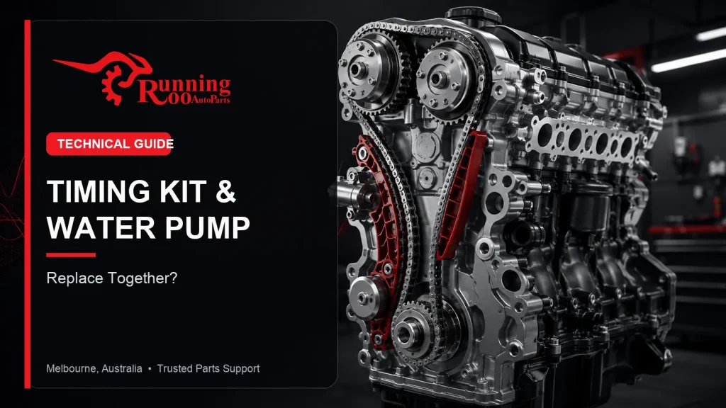 Illustrative timing chain kit and water pump replacement technical guide cover – RunningRoo Auto Parts