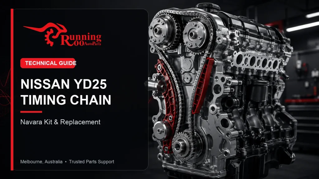 Illustrative Nissan Navara YD25 timing chain technical guide cover – RunningRoo Auto Parts