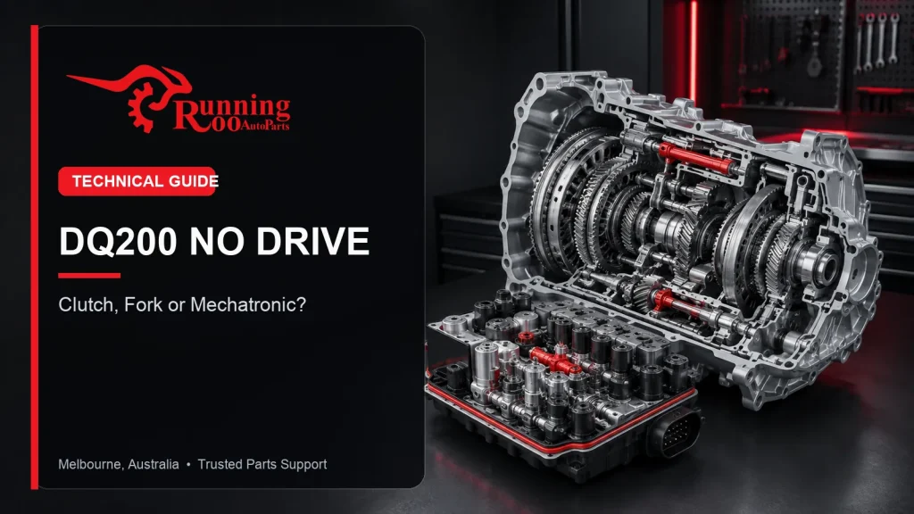 Illustrative DQ200 no-drive diagnosis technical guide cover – RunningRoo Auto Parts