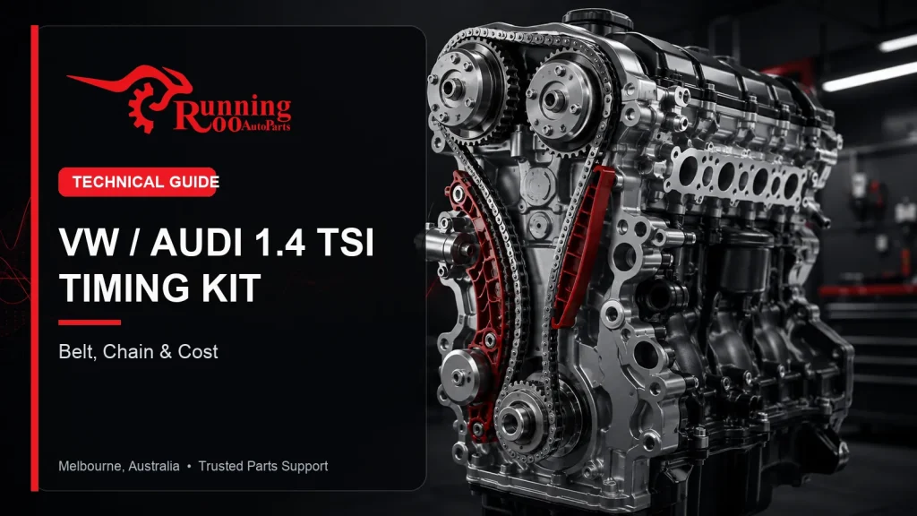 Illustrative VW and Audi 1.4 TSI timing kit technical guide cover – RunningRoo Auto Parts