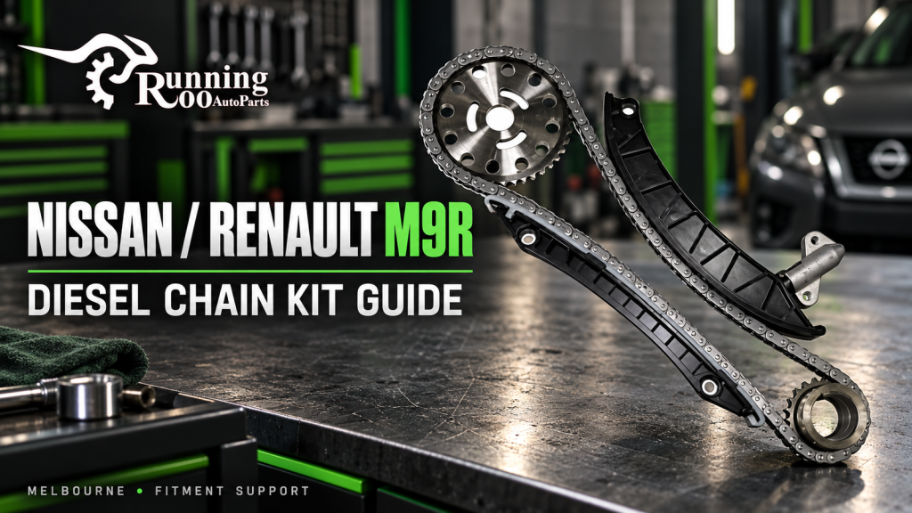 Nissan and Renault M9R Timing Chain Kit: A Diesel Parts Guide for X-Trail, Qashqai and Trafic Enquiries — RunningRoo editorial cover
