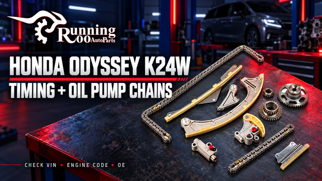 Honda Odyssey K24W7 K24W8 timing chain kit — RunningRoo editorial cover illustration