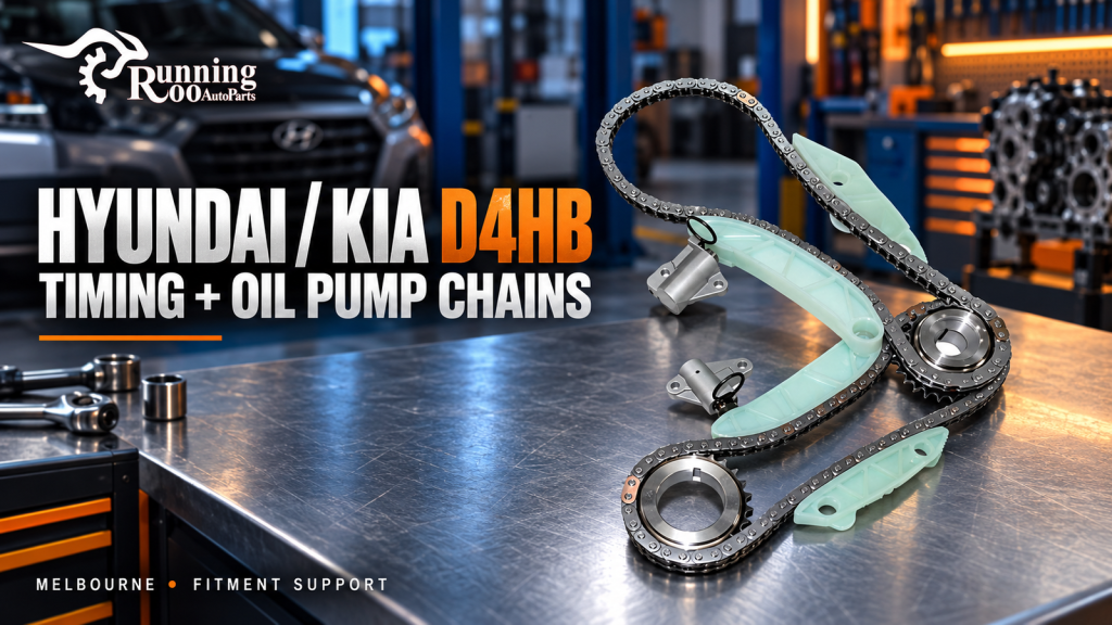 Hyundai and Kia D4HB Timing Chain Kit: Timing Drive, Oil Pump Chain and Diesel Repair Planning — RunningRoo editorial cover