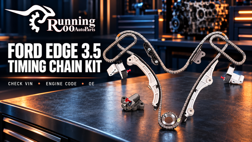 Ford Edge 3.5 Duratec timing chain kit — RunningRoo editorial cover illustration