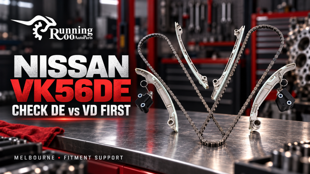 Nissan VK56DE Timing Chain Kit: Check DE versus VD Before Ordering — RunningRoo editorial cover