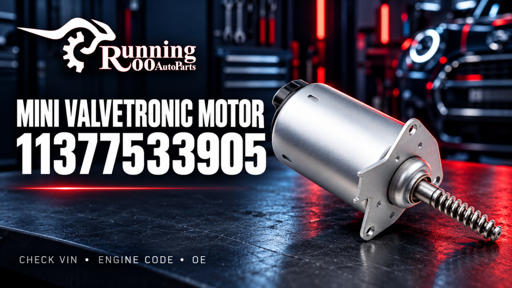 MINI Valvetronic motor 11377533905 — RunningRoo editorial cover illustration
