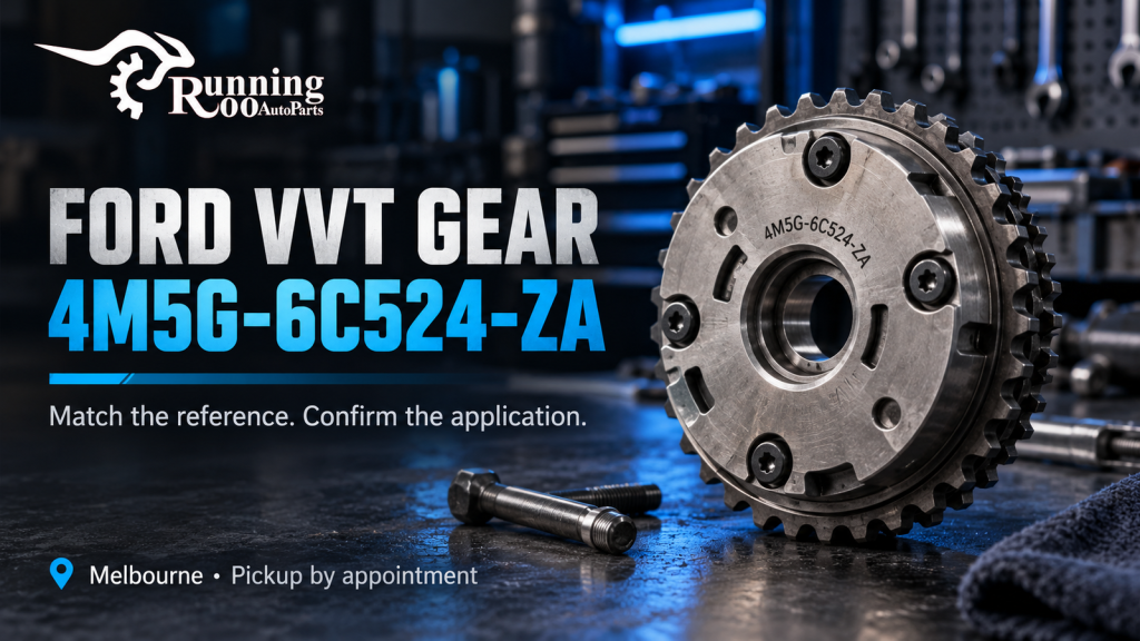 Ford VVT Gear 4M5G-6C524-ZA: Matching the Reference Before Replacing a Camshaft Phaser — RunningRoo illustrated guide cover