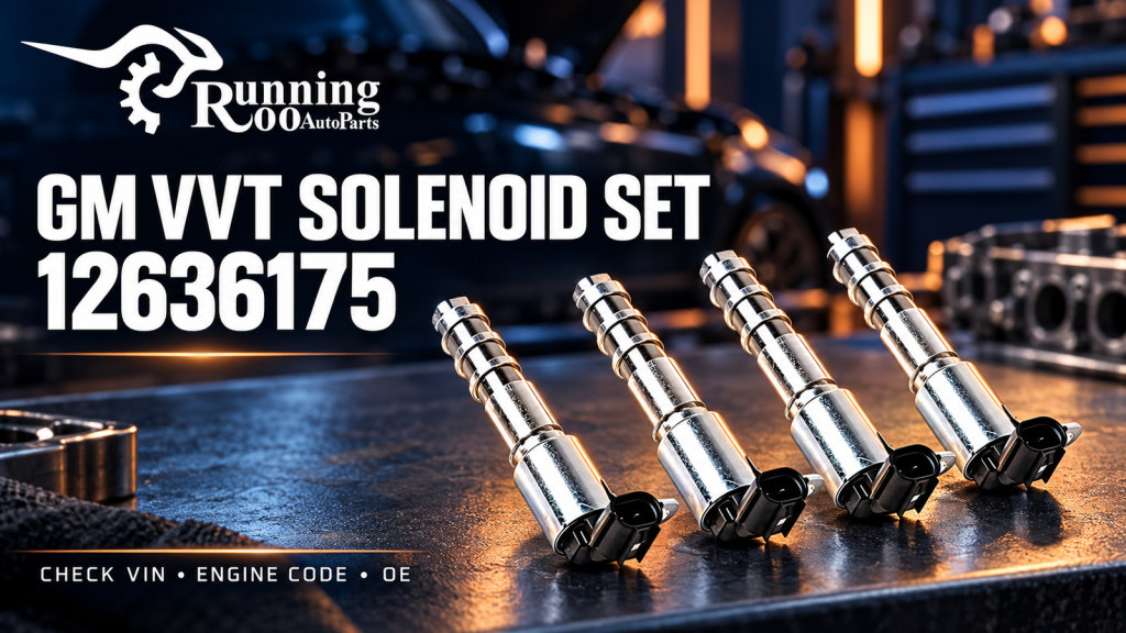 GM VVT solenoid set 12636175 — RunningRoo editorial cover illustration