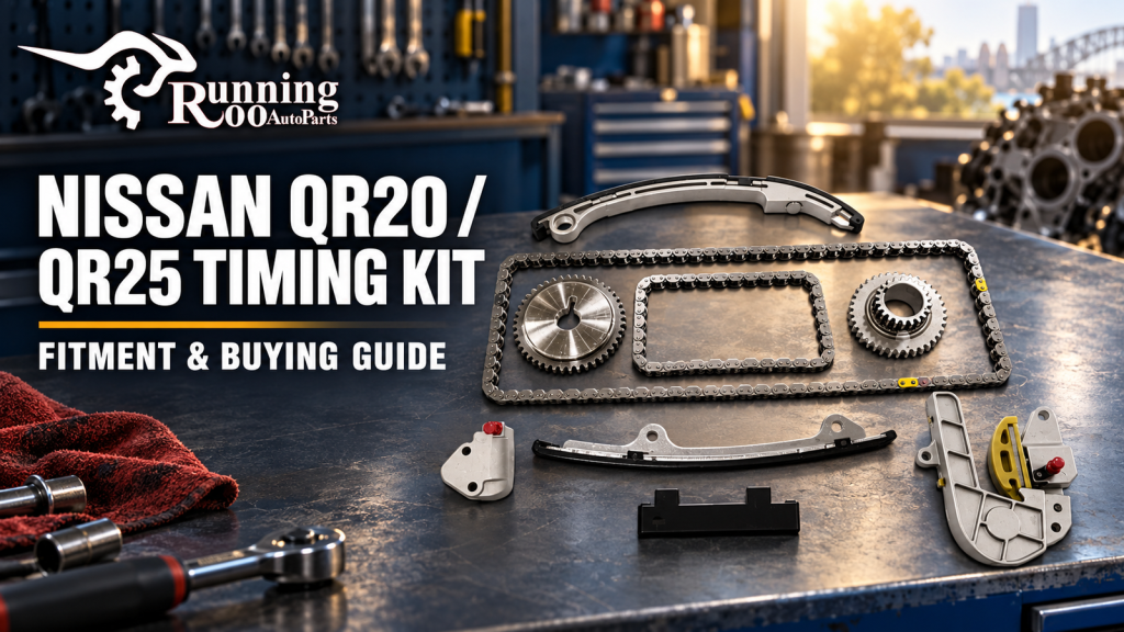 Nissan QR20DE and QR25DE Timing Chain Kit: The Early-Engine Package Guide — RunningRoo editorial cover